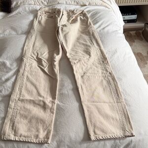 SLVRLAKE Cream Straight Leg Jeans